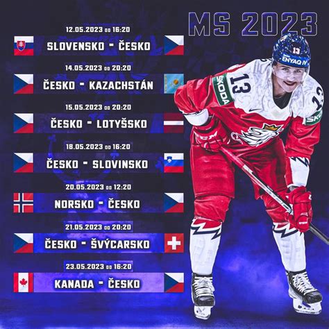 mistrovství světa v hokeji 2023 program